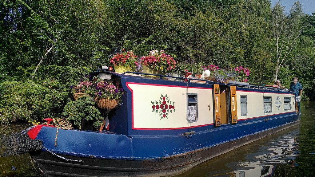 Boat with Impressive Floral Display