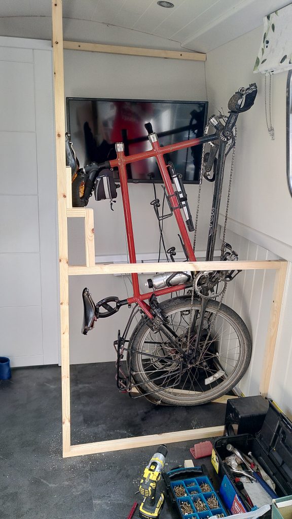 Back Section of the Tandem in the Cupboard