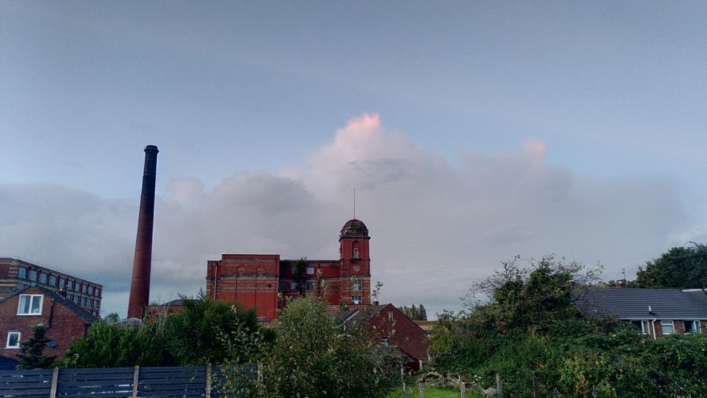 Pink Cloud over Disused Factory