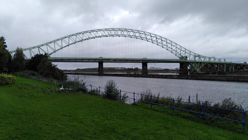 Bridges over Manchester Ship Canal and Mersey Estuary
