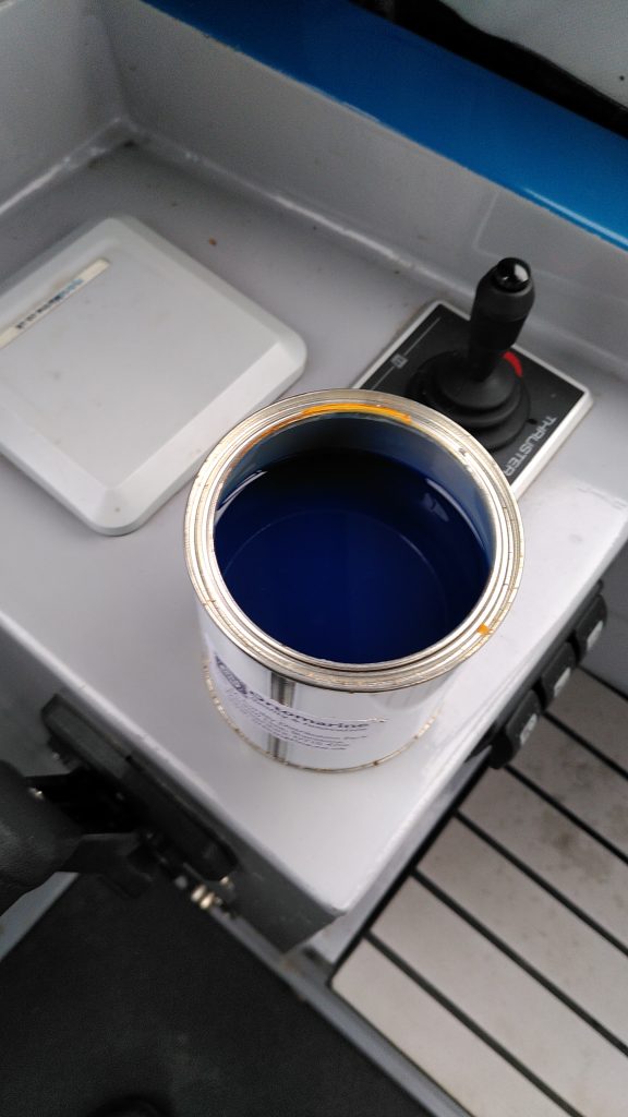 Tin of Paint on Control Panel